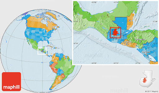 Mappa dell'areale della Pinnisapiens ingens guatemalica